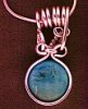 Silver-Wrapped Turquoise Pendant
