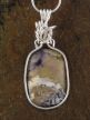 Silver-Wrapped Tiffany Stone Pendant