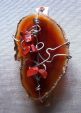 Stainless Steel-Wrapped Agate Barrette
